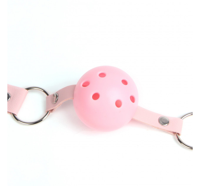 Кляп-кулька на ремінці Star Night, рожевий, One Size