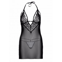 Комплект пеньюар + стринги Daring Intimates, черный, S/M