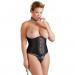 Корсет Cottelli Curves Underbust на крючках и шнуровке, черный, 2XL