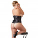 Корсет Cottelli Curves Underbust на крючках и шнуровке, черный, 2XL