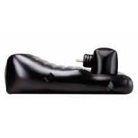 Ліжко для сексу надувне NMC Louisiana Lounger з трьома вібраторами, чорне