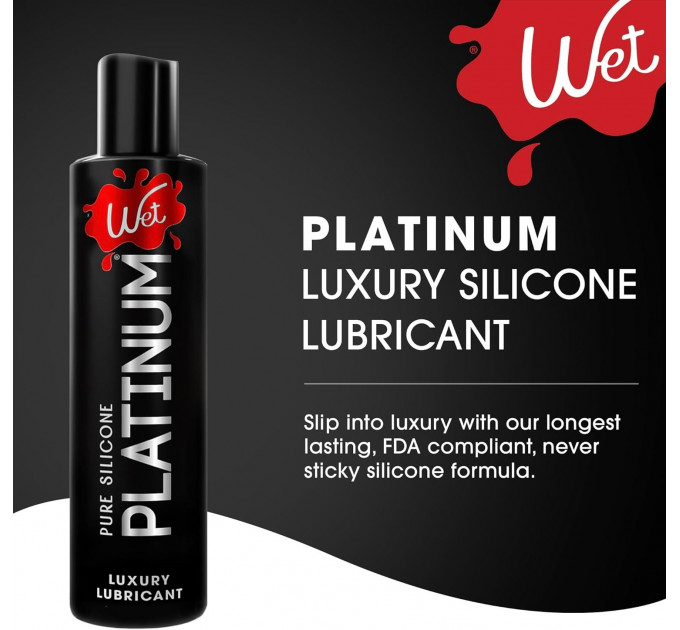 Лубрикант на силиконовой основе WET Platinum Premium, 89 мл