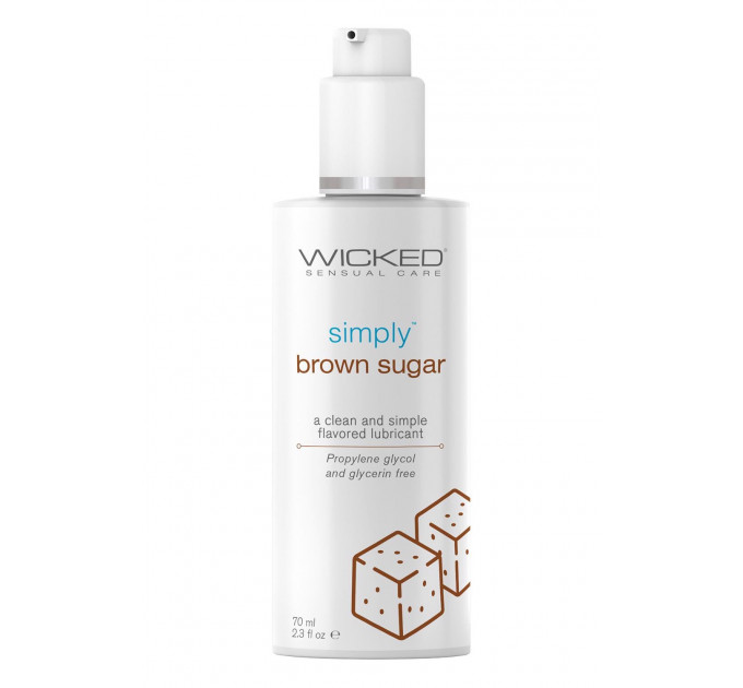 Лубрикант Wicked на водной основе со вкусом коричневого сахара 70 ML