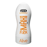 Мастурбатор вагіна Alive Maxi Flex Generic Experience бежевий у білій колбі