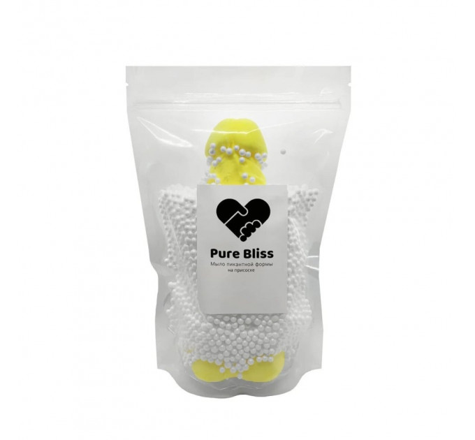 Мило член на присосці Pure Bliss жовте, size M