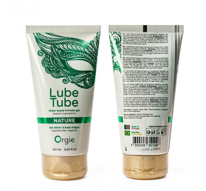 Натуральный лубрикант на водной основе "Lube Tube Nature" Orgie