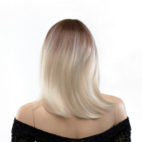 Перука пряма Fetish Hair омбре блонд, 35 см