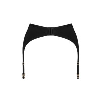 Пояс для панчох Obsessive Nesari garter belt, чорний, XS/S