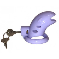 Пояс вірності з трьома кільцями Runye Chastity cage фіолетовий