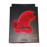 Пояс верности с тремя кольцами Runye Chastity cage лиловый