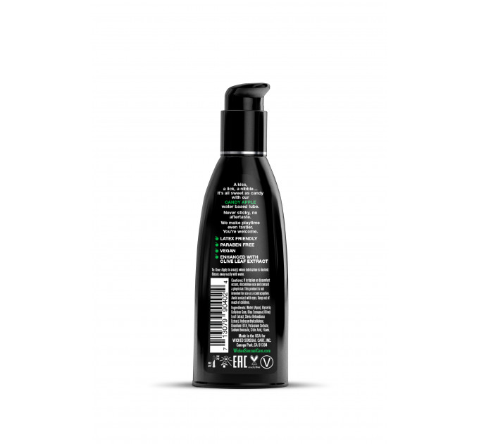 Съедобный лубрикант со вкусом яблока WICKED AQUA 60ML