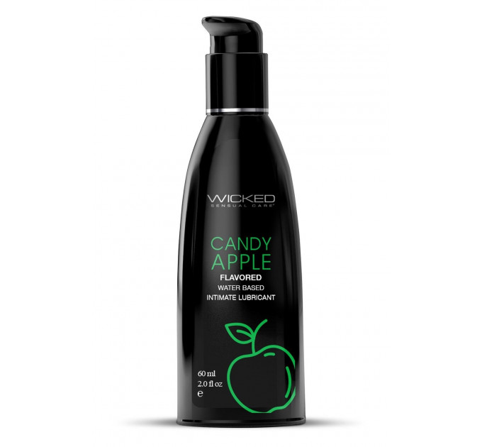 Їстівний лубрикант зі смаком яблука WICKED AQUA 60ML