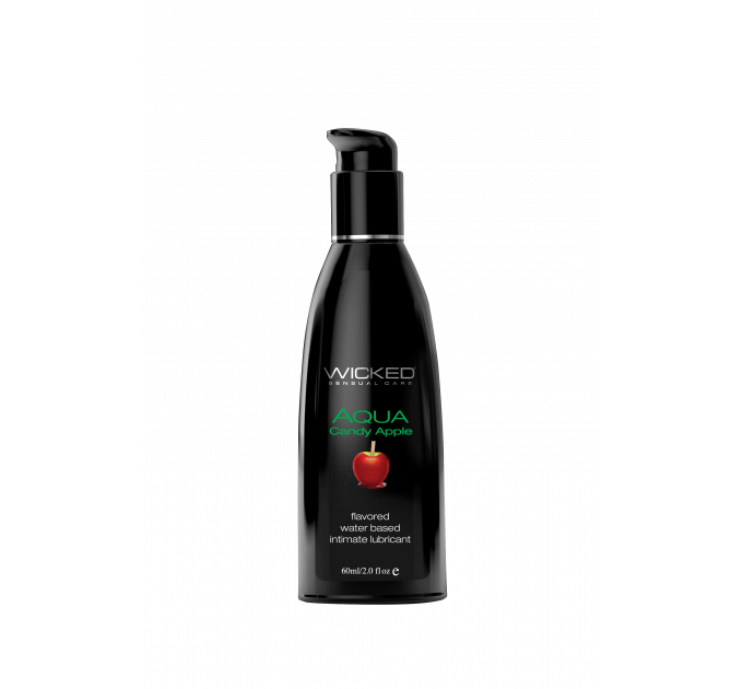 Съедобный лубрикант со вкусом яблока WICKED AQUA 60ML