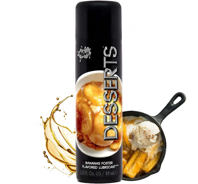 Съедобный лубрикант WET Bananas Foster (Банановое суфле) 89 мл