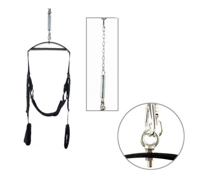 Секс-гойдалки Roomfun Spinning Swing чорні
