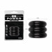 Широкое эрекционное кольцо из трех ярусов Chisa GK Power Triad Cock Ring, черное