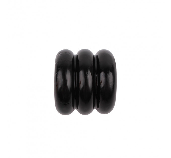 Широкое эрекционное кольцо из трех ярусов Chisa GK Power Triad Cock Ring, черное