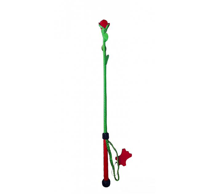 Стек роза Kid Grain Leather Rose Crop With Calf Leather Rose телячья кожа
