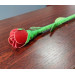 Стек роза Kid Grain Leather Rose Crop With Calf Leather Rose телячья кожа