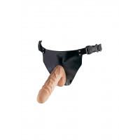 Страпон реалистичный ToyJoy Superwoman на черных трусиках