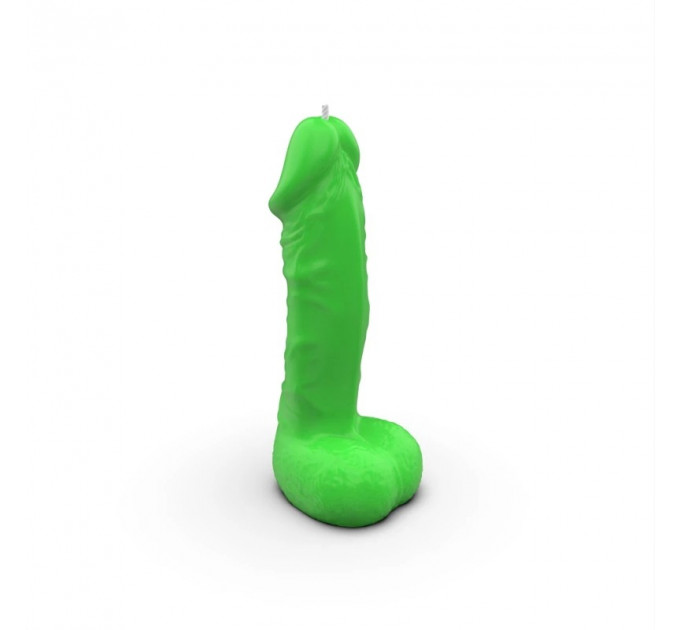 Свічка пікантної форми Pure Bliss BIG Green зелена, 18 см