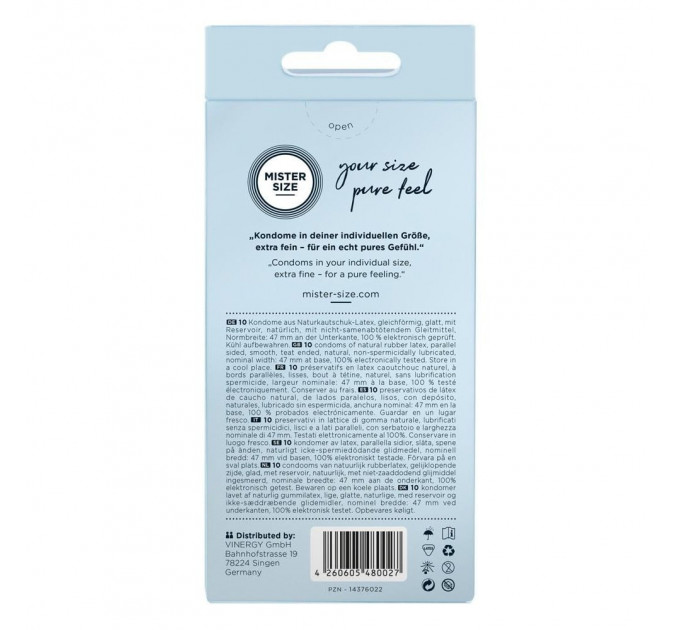 Презервативы Mister Size 47mm pack of 10