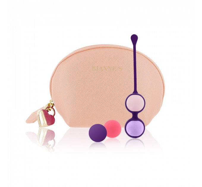 Вагинальные шарики 4шт Rianne S Pussy Playballs Purple ROSE