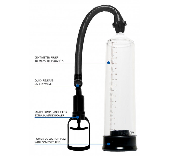 Вакуумна помпа для члена Toy Joy Power Pump механічна, чорна