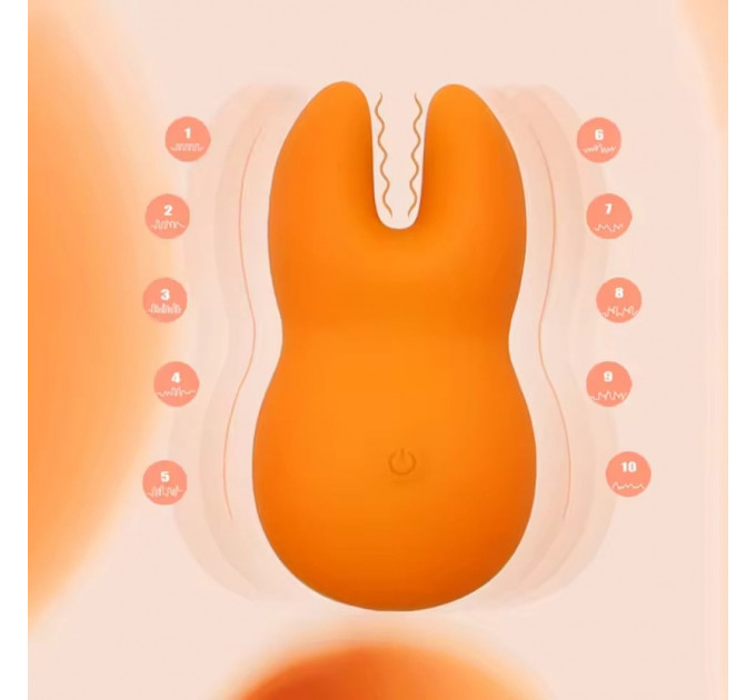 Вибратор для клитора с раздвоенным кончиком Sweet Em Velvet Lure, желтый