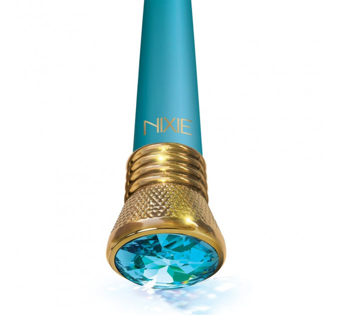 Вибратор для точки G с кристаллом Global Novelties Nixie, голубой