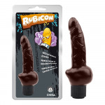 Вибратор реалистик Chisa Obsidian Vibe Cock Brown 19 х 3.7 см