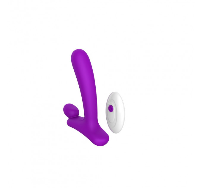 Вібратор у формі літери" L" зі стимуляцією клітора і точки G Chisa Lust Ripple Horny, фіолетовий