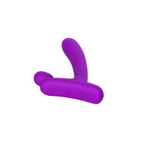 Вибратор в форме буквы,, L,,со стимуляцией клитора и точки G Chisa Lust Ripple Horny, фиолетовый