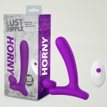 Вібратор у формі літери" L" зі стимуляцією клітора і точки G Chisa Lust Ripple Horny, фіолетовий