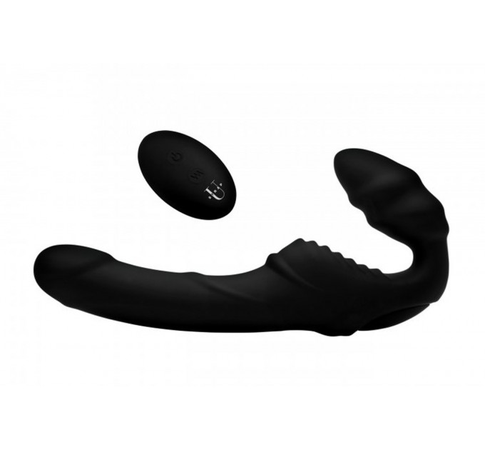 Безремневой страпон с вибрацией Pro Rider Strapless Strap-on Vibrator с пультом