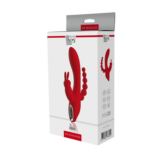 Вибромассажер тройной Dream toys RED REVOLUTION HERA