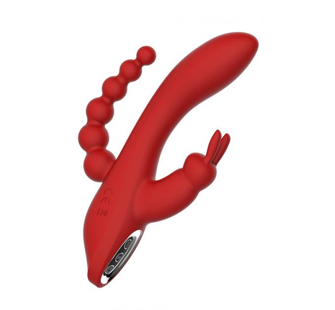 Вибромассажер тройной Dream toys RED REVOLUTION HERA