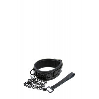 Нашийник з повідцем NS Novelties Sinful Black Collar