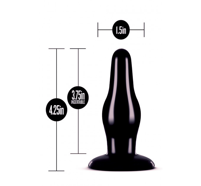 Анальный плаг ANAL ADVENTURES PLEASURE PLUG BLACK