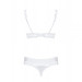 Комплект відкриті груди Obsessive Miamor 2 pcs set white S / M