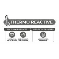 Анальна пробка подвійної густини SILEXD Thermo Reactive чорна, Medium