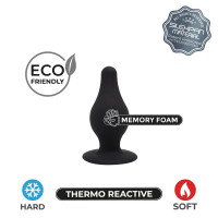 Анальна пробка подвійної густини SILEXD Thermo Reactive чорна, Medium
