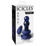 Анальная пробка Icicles с вибрацией и пультом