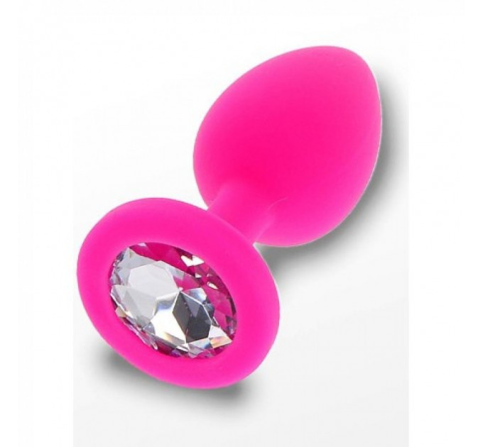 Анальная пробка розовая маленькая Diamond Booty Jewel Toy Joy