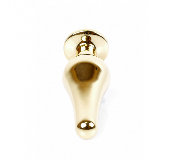 Анальная пробка с красным камнем Plug-Jewellery Gold BUTT PLUG- Red