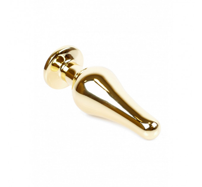 Анальная пробка с красным камнем Plug-Jewellery Gold BUTT PLUG- Red
