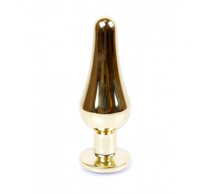 Анальная пробка с красным камнем Plug-Jewellery Gold BUTT PLUG- Red
