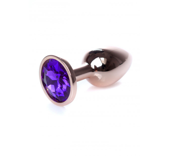 Анальная пробка S с фиолетовым камнем Jewellery