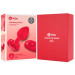 Анальная пробка с вибрацией и пультом управления B-Vibe Vibrating Heart Plug M/L Red