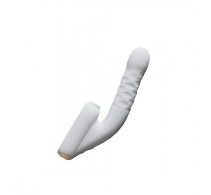 Безконтактний вібратор-стимулятор з фрикціями Qingnan No.7 Thrusting with Suction White